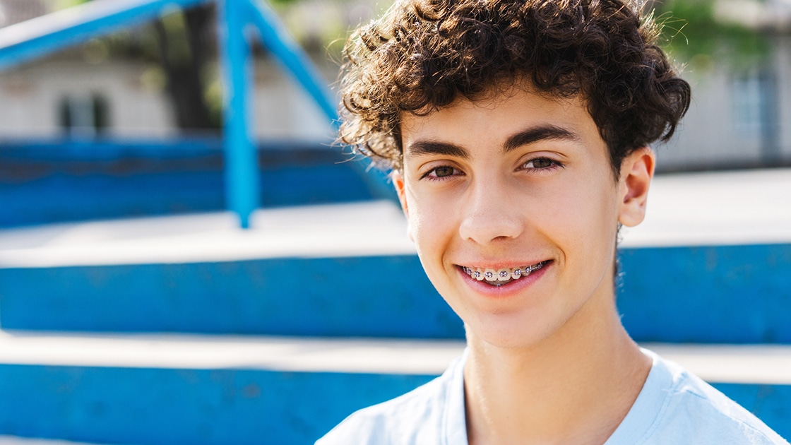 Boy With Braces Photo